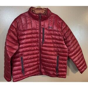 Under Armour Jacket Mens XXL Red Coldgear Infrared Down Puffer Primaloft NWOT